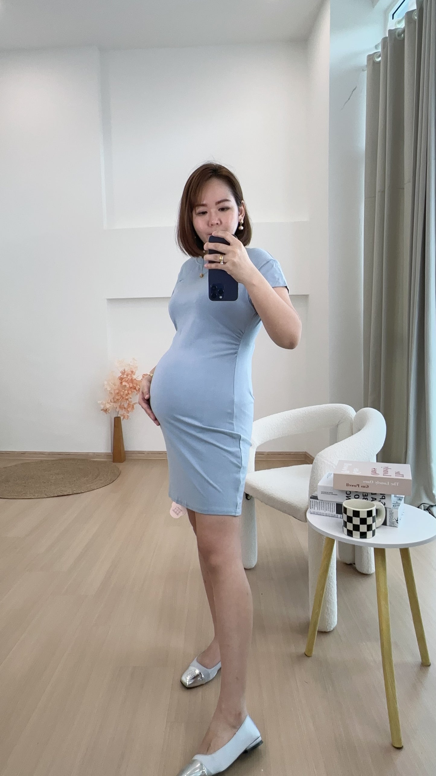 Vaelyn Fitted Cotton Dress