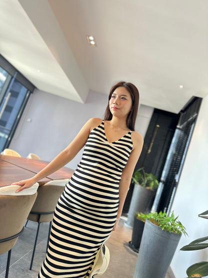 Lizel Stripes Knits Dress