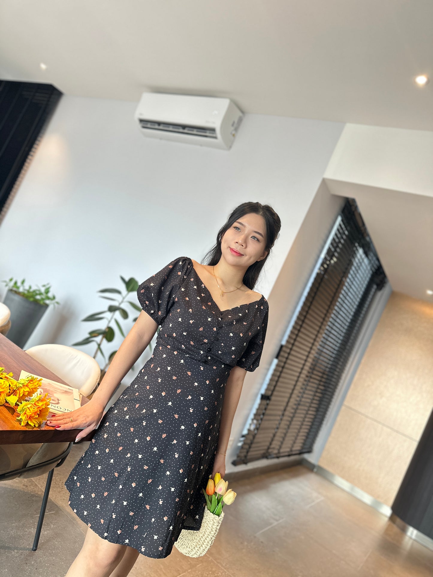 Gina Floral Maternity Dress
