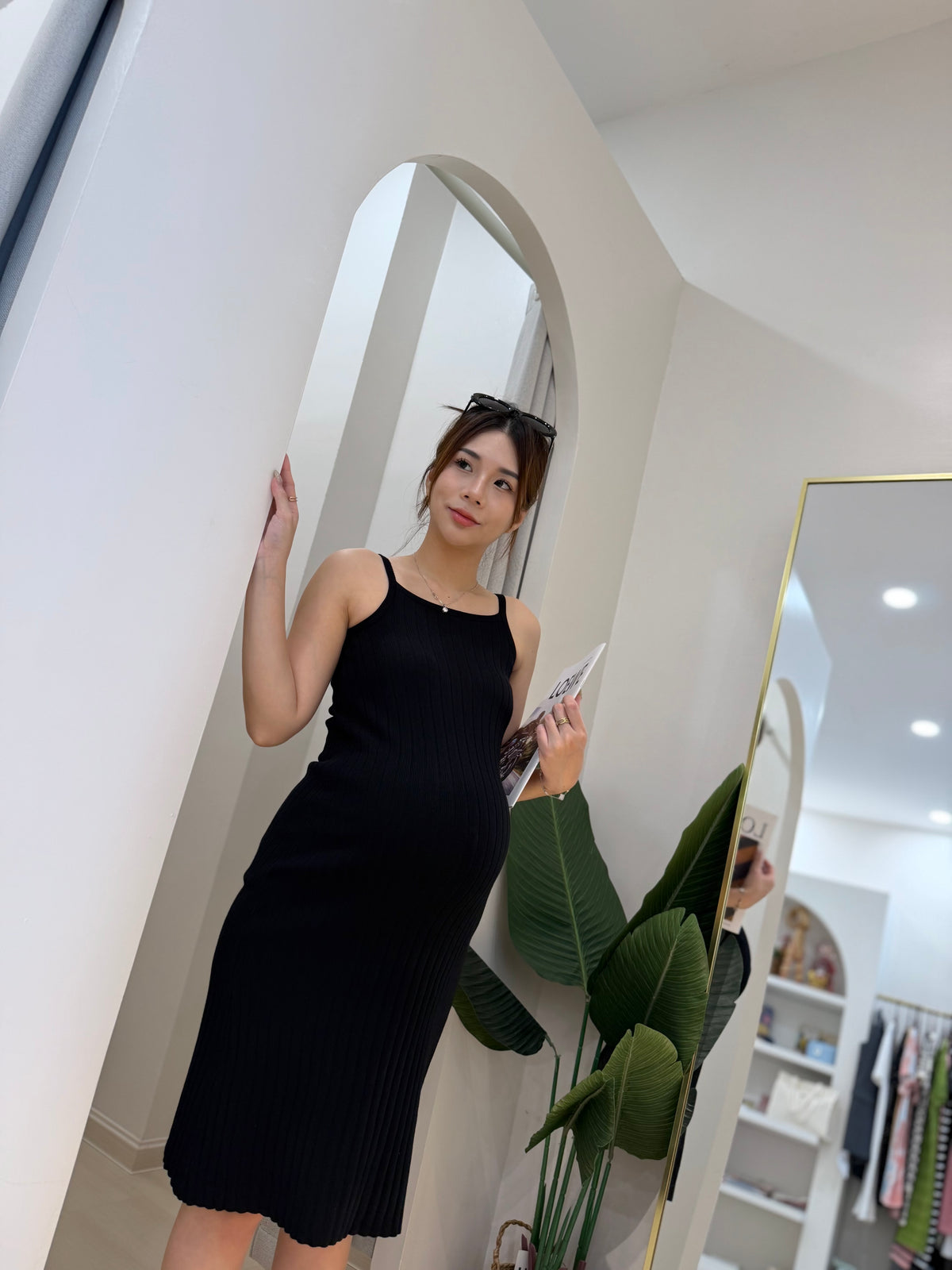 Hettie Ribbed Knit Dress