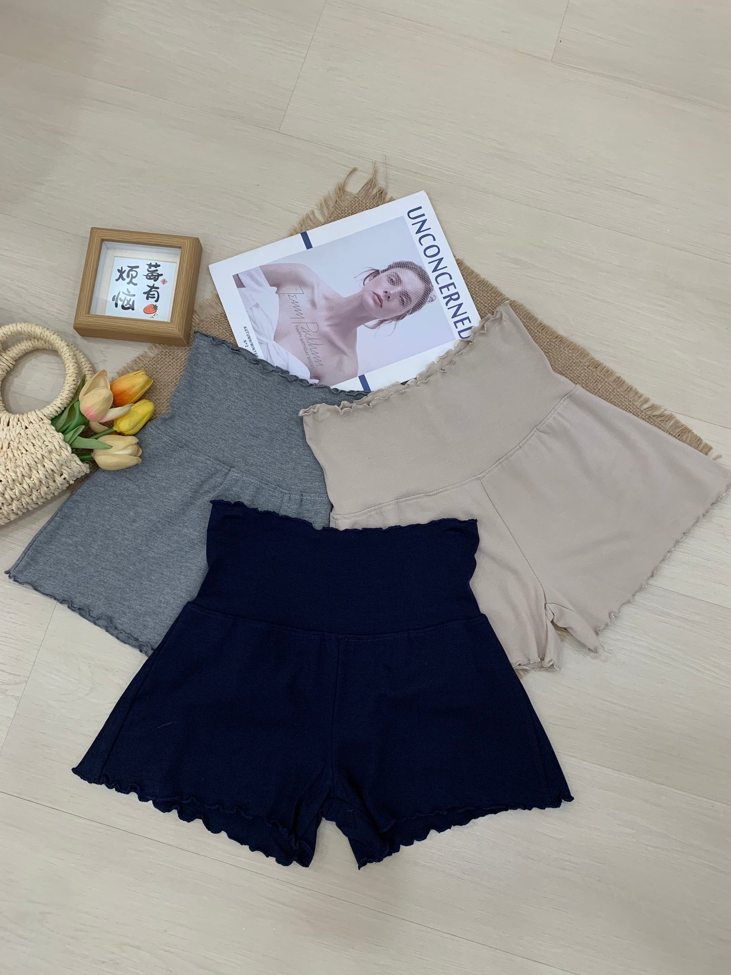 Annelly Premium Soft Flex Modal Shorts