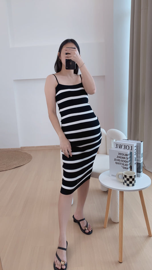 Anya Stripes Knits Dress