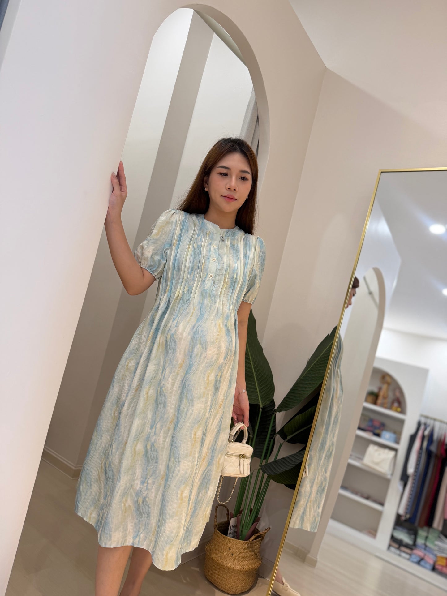 Ellis Airy Flow Chiffon Maxi Dress