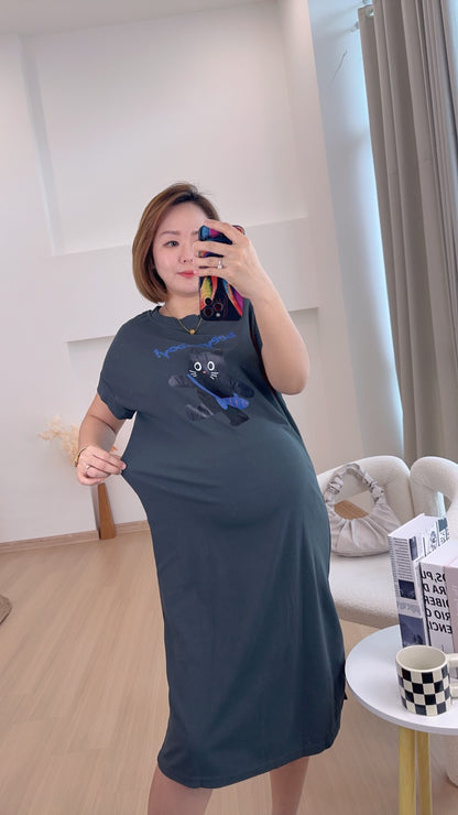 Gill Meow Comfy Tee Dress