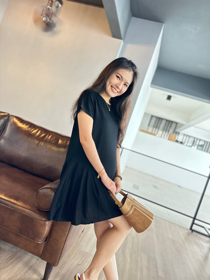 Janus Basic Cotton Flare Dress