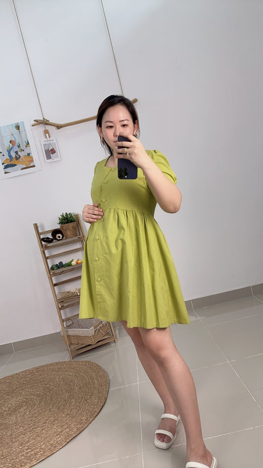 Sugar Square Collar Maternity Dress