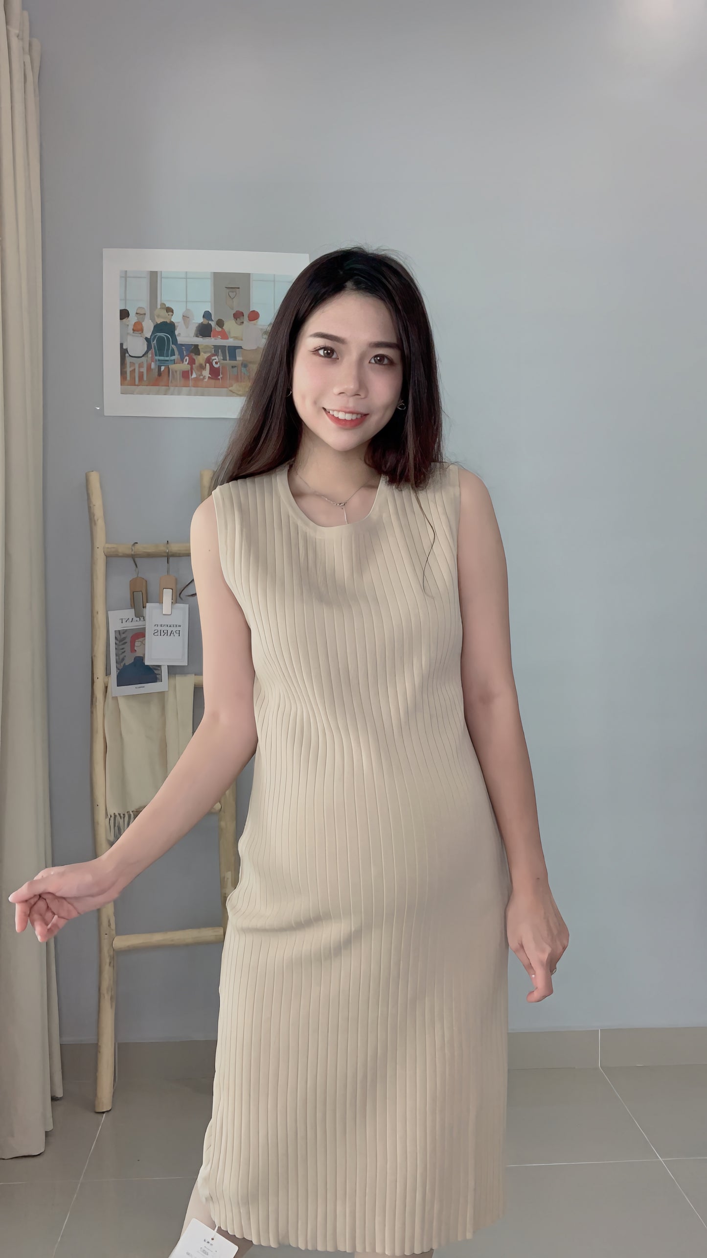 Luna-elle Sleeveless Knitted Dress