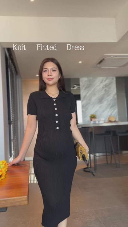 Yuna Knits Fitted Dress