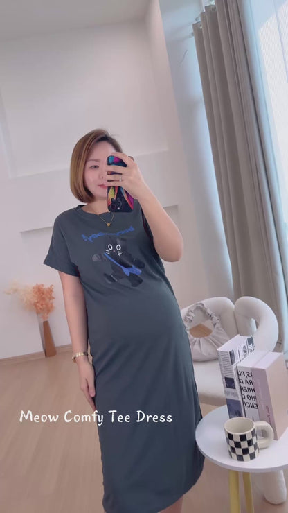 Gill Meow Comfy Tee Dress