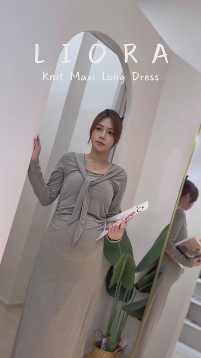 Liora Knit Maxi Long Dress
