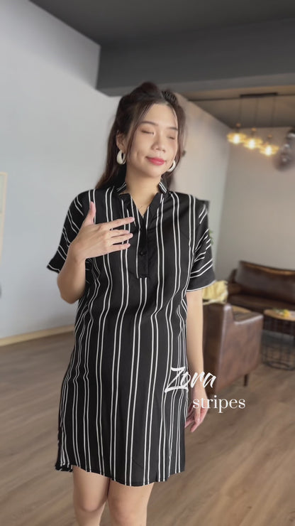 Zora Stripes Glowy Loose Dress