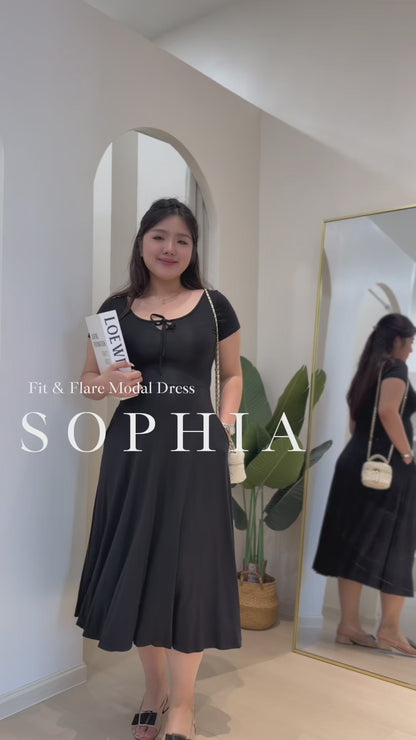 Sophia Fit & Flare Modal Dress