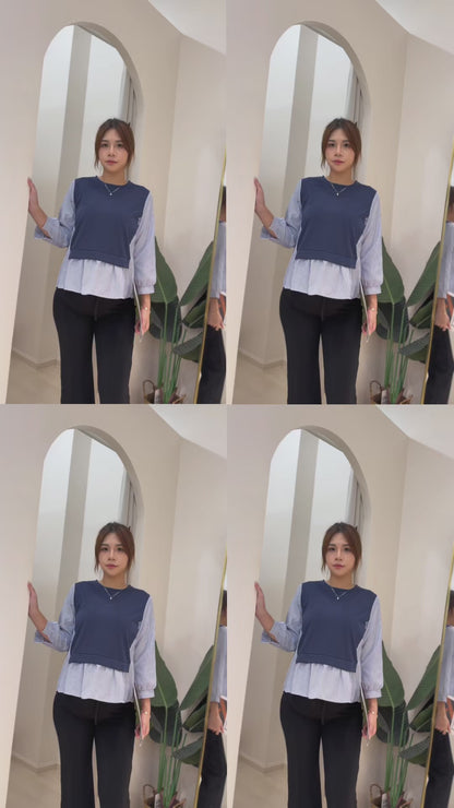 Vania Maternity Layered Blouse