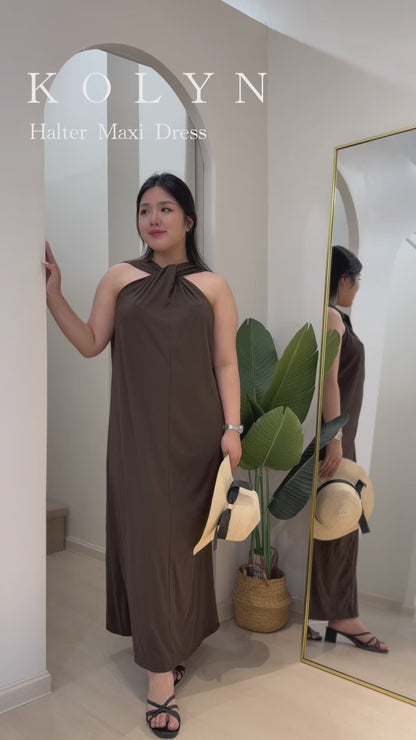 Kolyn Halter Maxi Dress