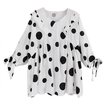 Elsa Polka Dots Maternity Top