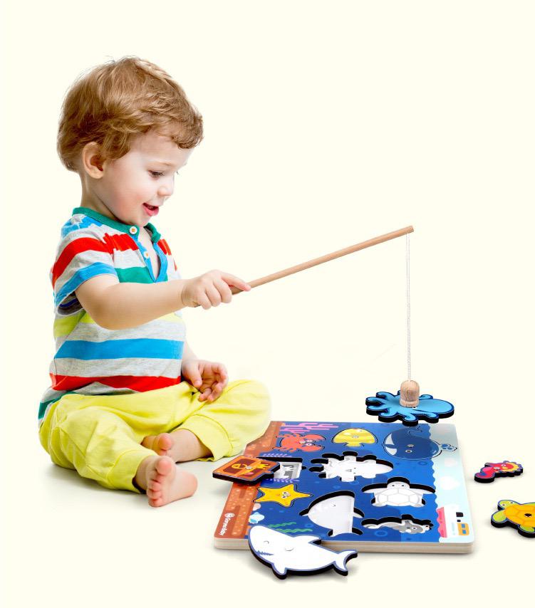 GoryeoBaby Wooden Fishing Puzzle