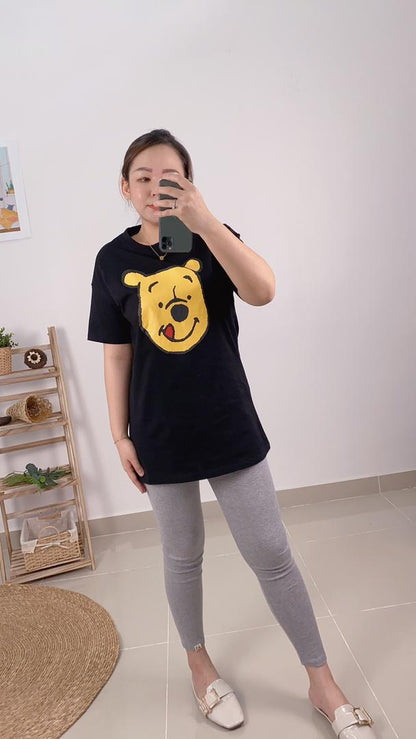 Cute Pooh Bear Oversize Tee