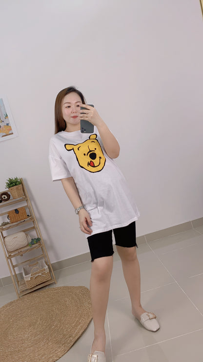 Cute Pooh Bear Oversize Tee