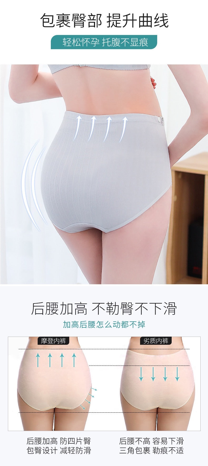 High Waist Maternity Underwear