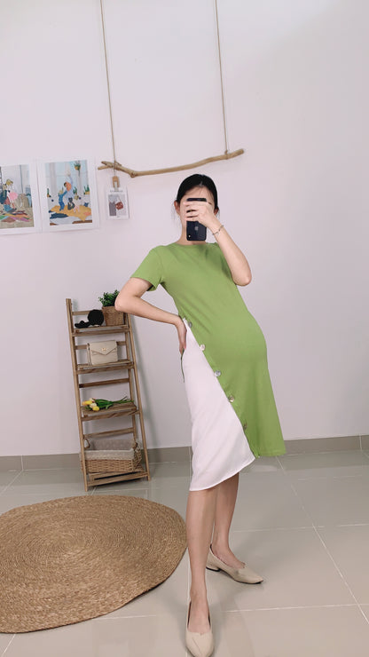 AVO Green/Black Maternity Dress