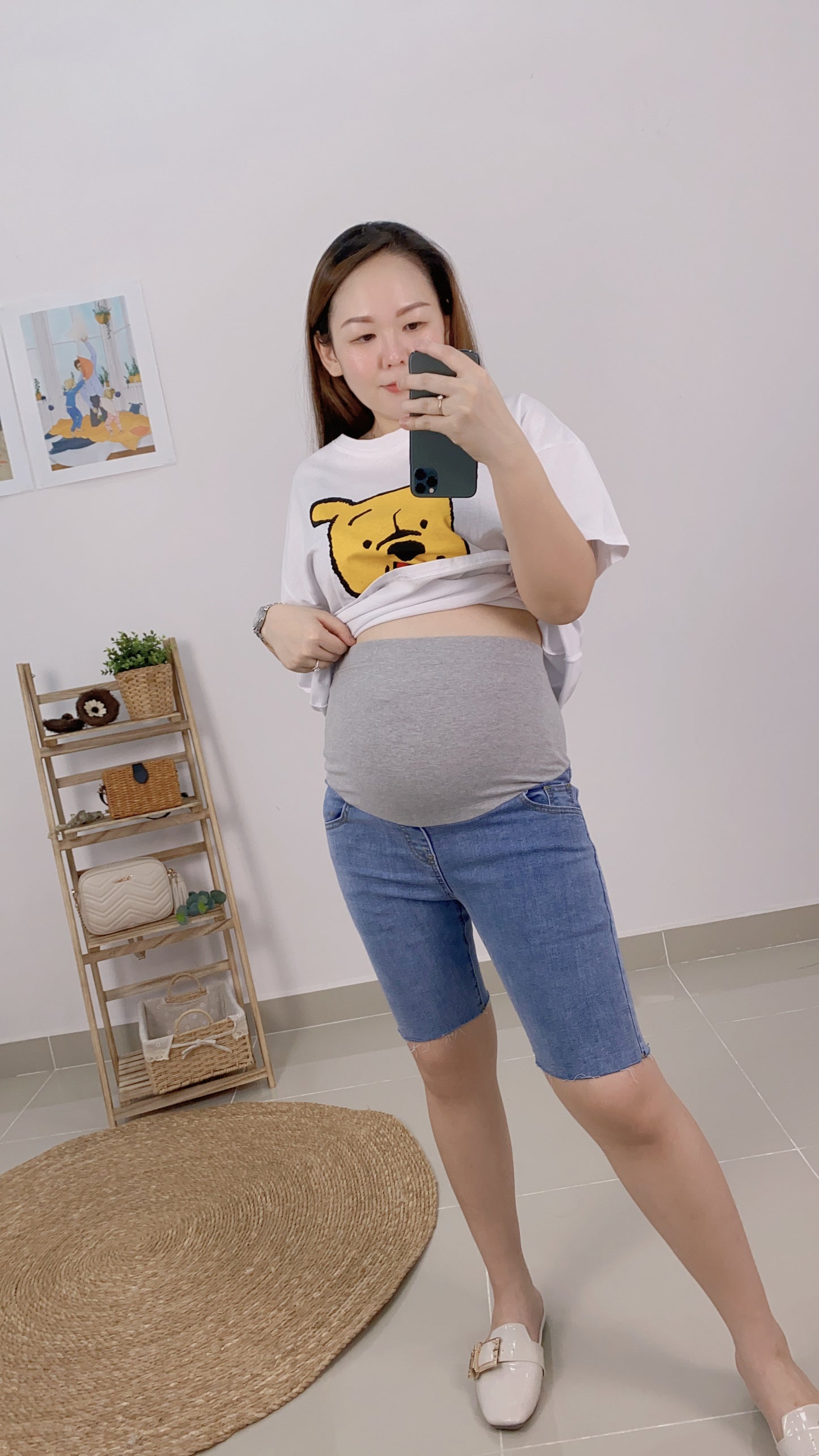 Maternity Denim Shorts