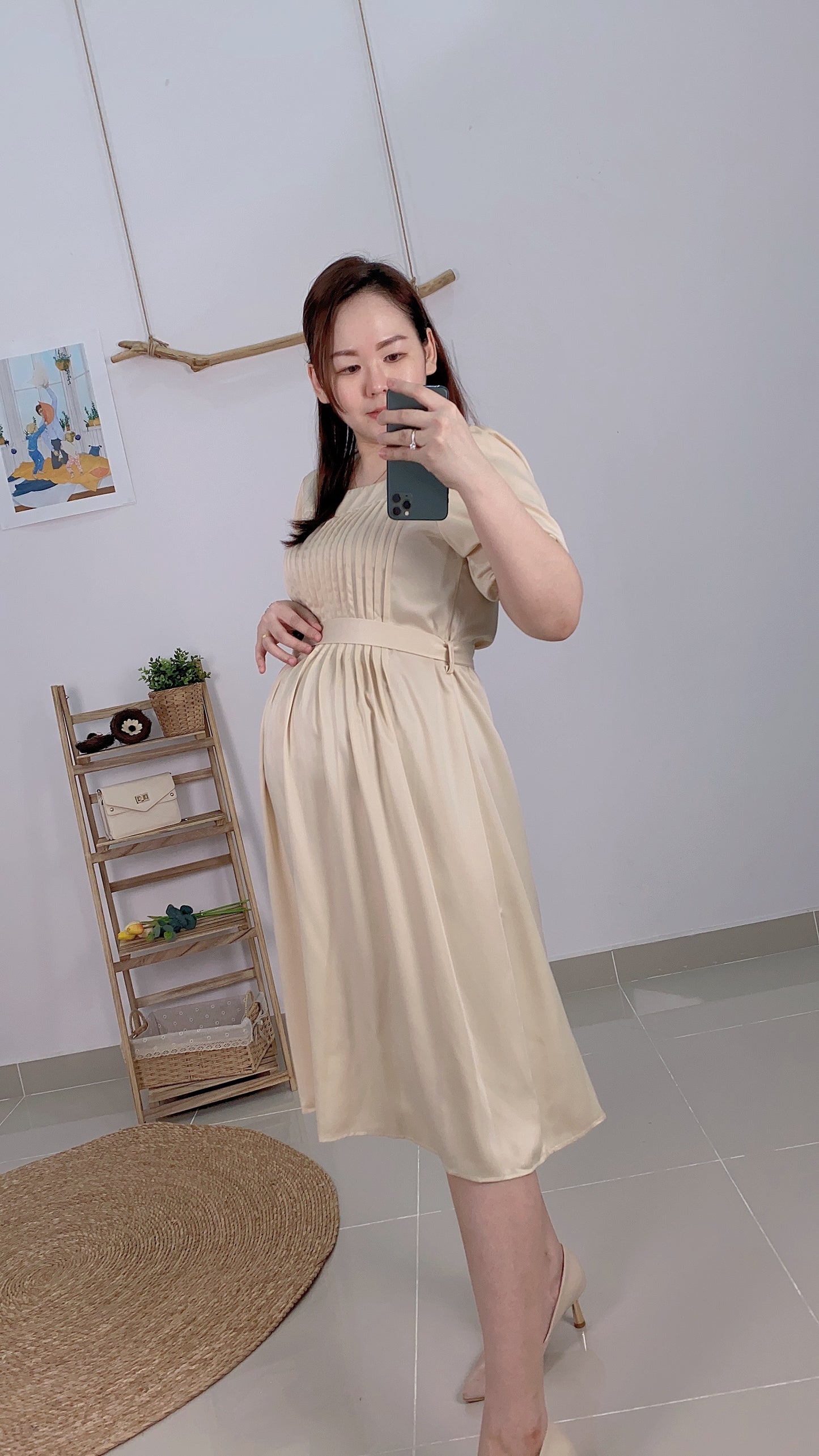 Della Tie Waist Elegant Dress