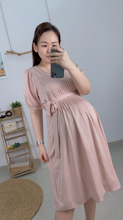 Della Tie Waist Elegant Dress