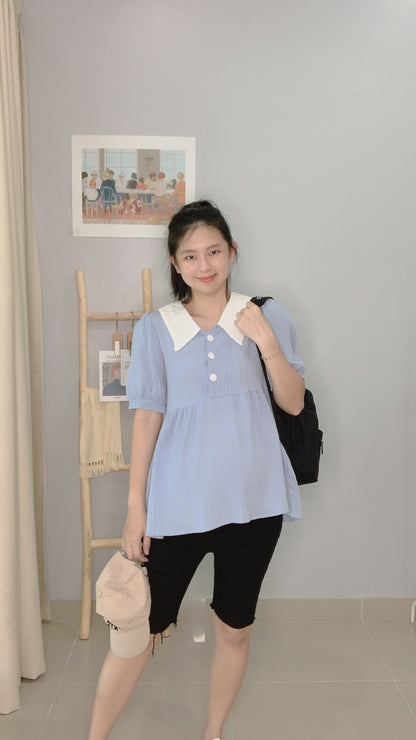 Xylia Front Button Blouse