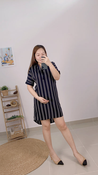 Zora Stripes Glowy Loose Dress