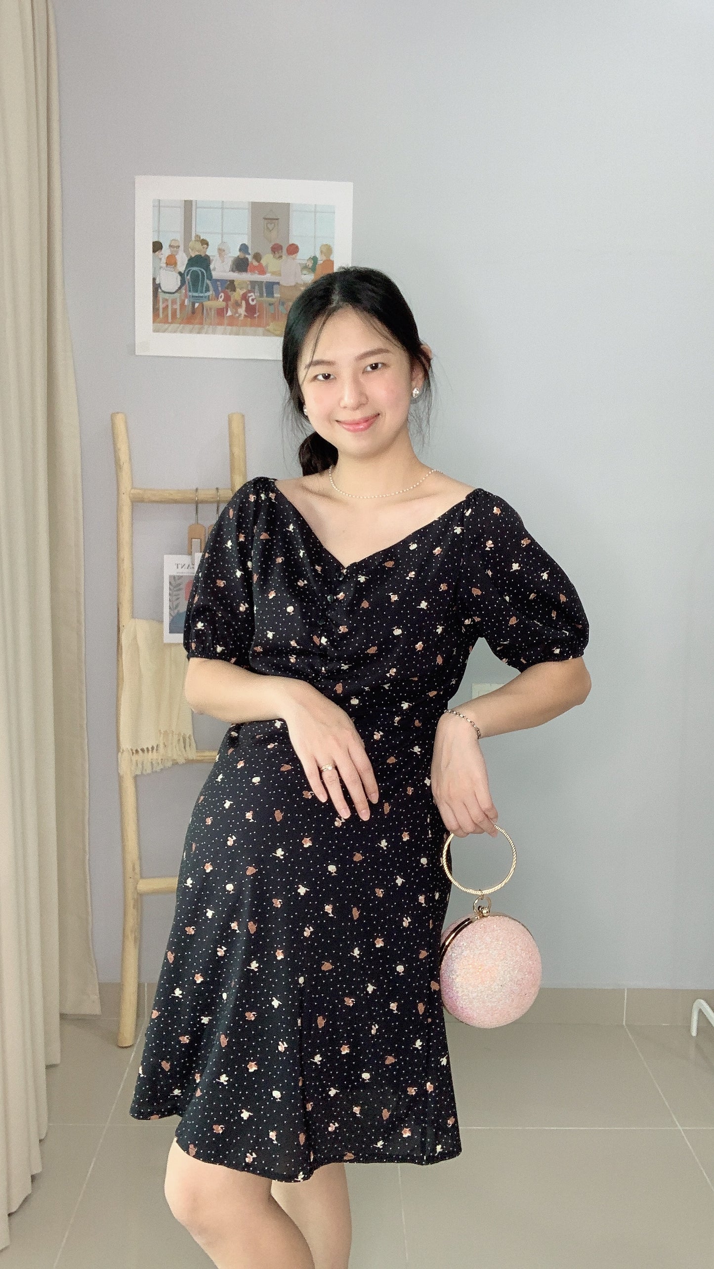 Gina Floral Maternity Dress