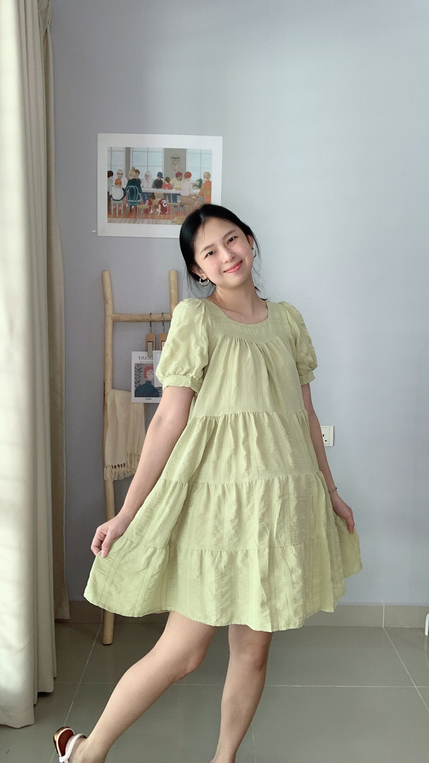 Mocy Layered Sleeves Dress