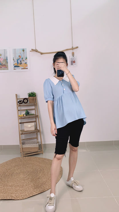 Xylia Front Button Blouse