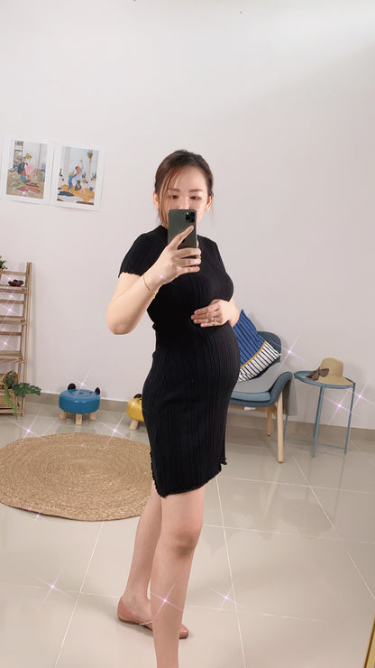 Monia Knitted Maternity Dress