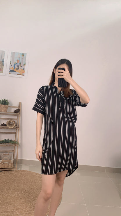 Zora Stripes Glowy Loose Dress