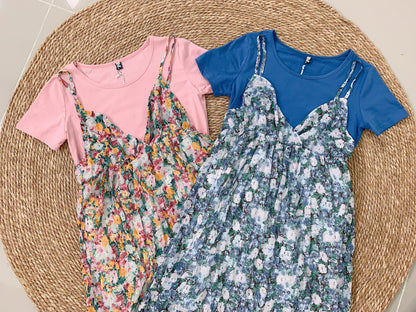 Amo-Ann Floral Set Dress