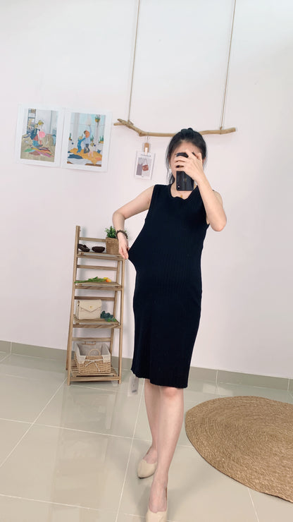 Luna-elle Sleeveless Knitted Dress