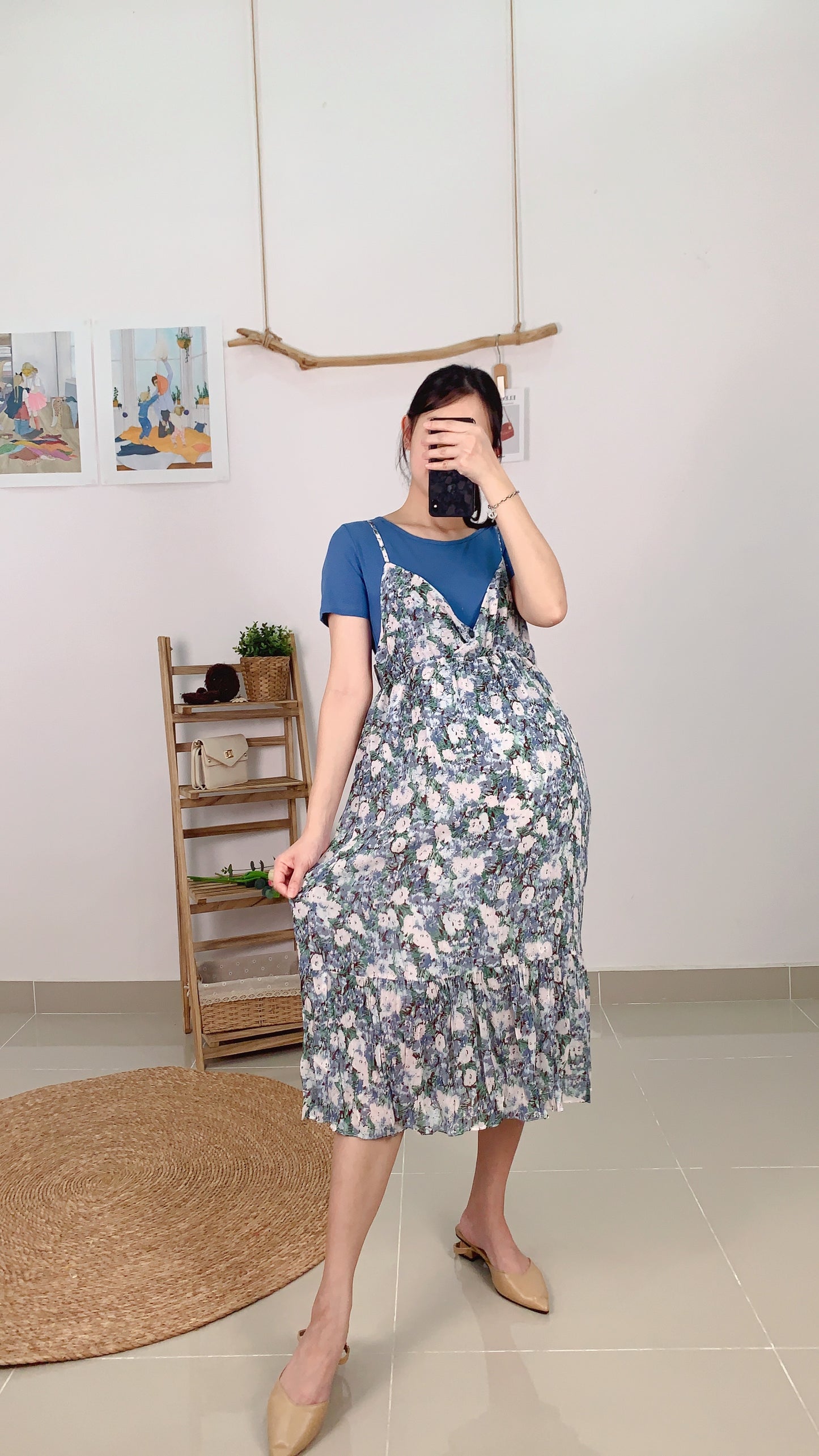 Amo-Ann Floral Set Dress
