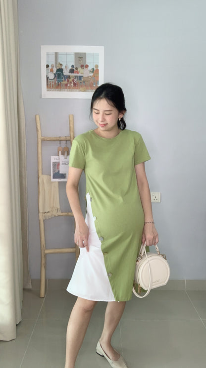 AVO Green/Black Maternity Dress