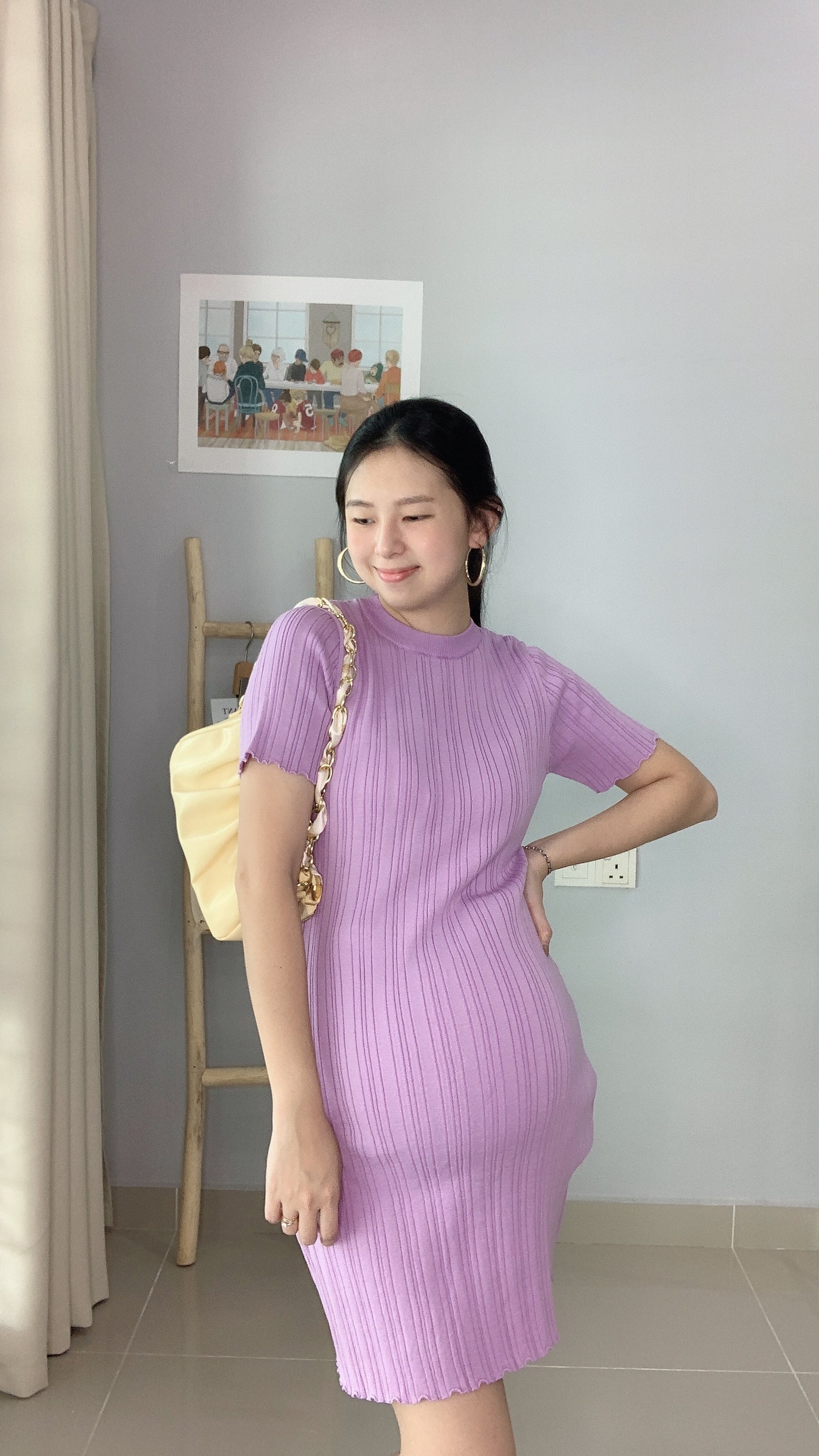 Monia Knitted Maternity Dress