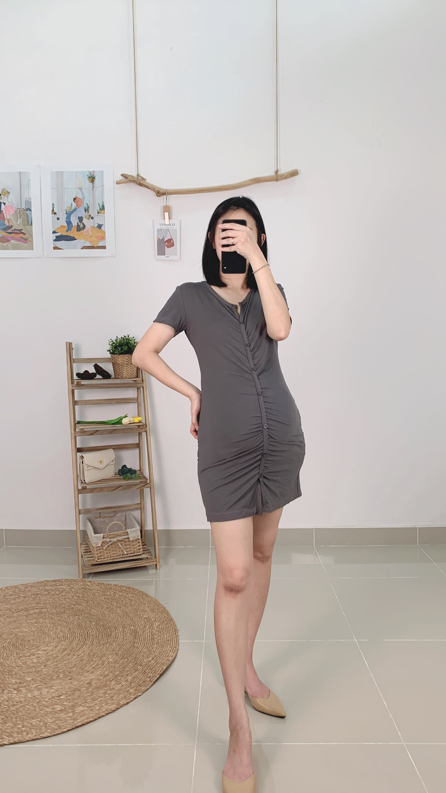 Doelle Fitted Cotton Dress