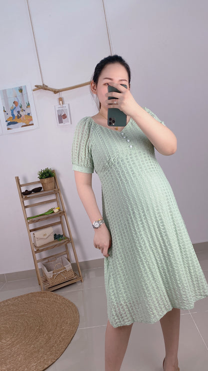 Hestia Eyelet Flare Dress