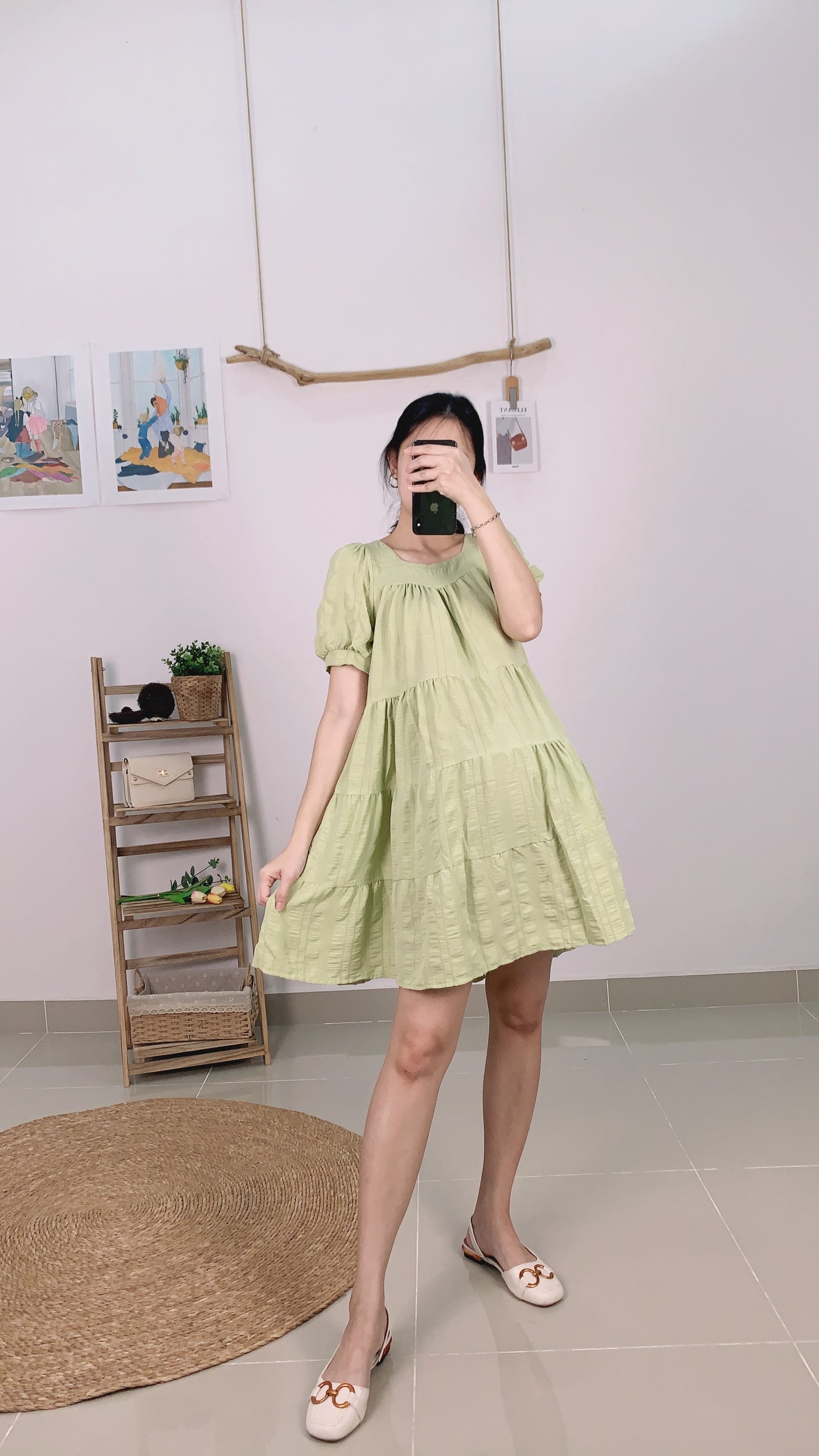 Mocy Layered Sleeves Dress