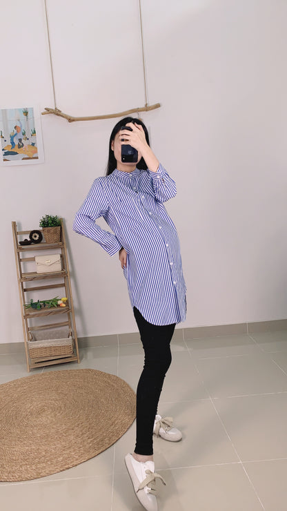 Judie Stripes Long Sleeves Top/Dress