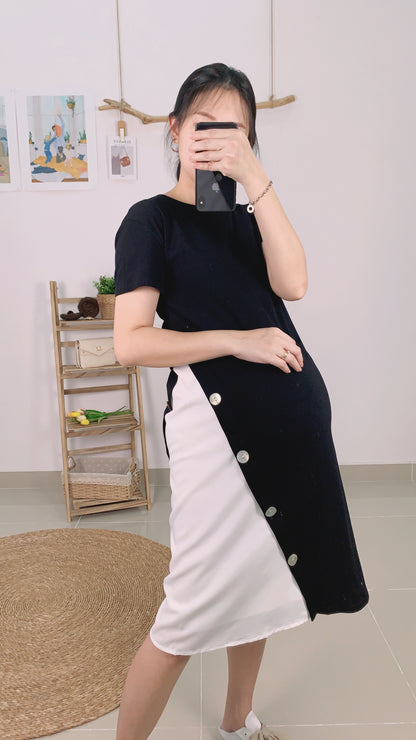 AVO Green/Black Maternity Dress