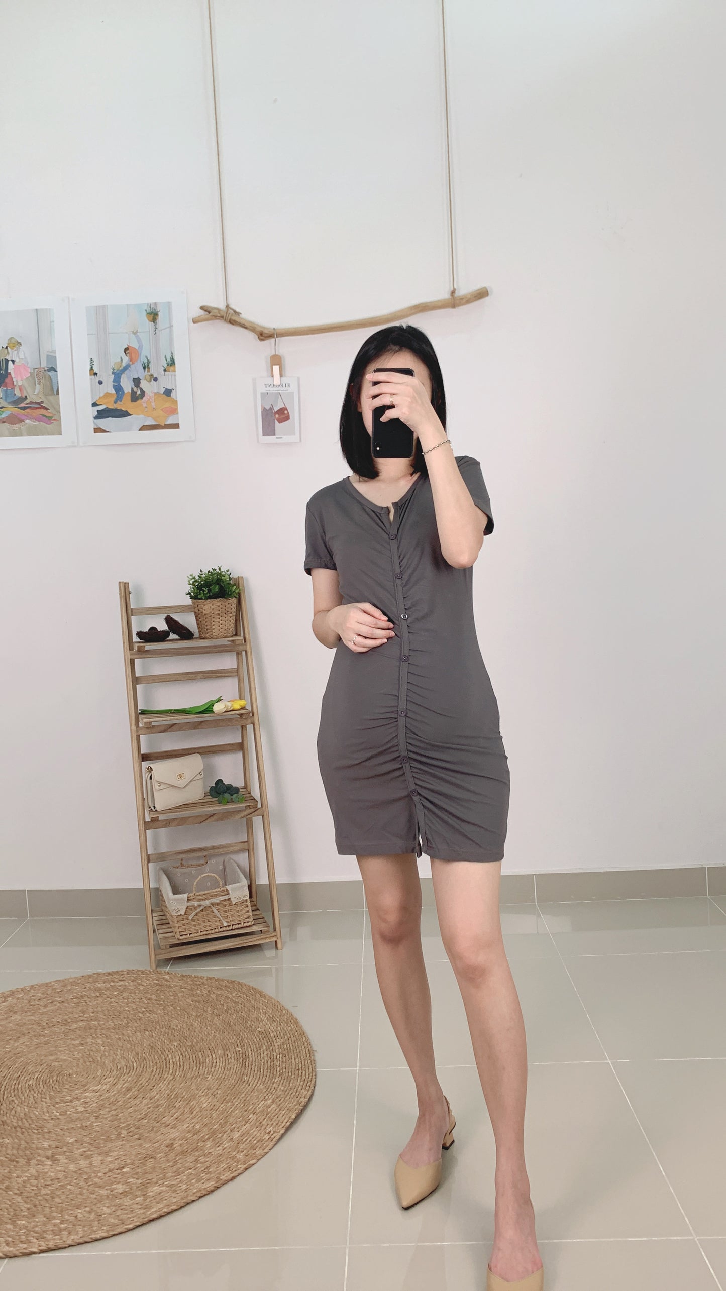 Doelle Fitted Cotton Dress